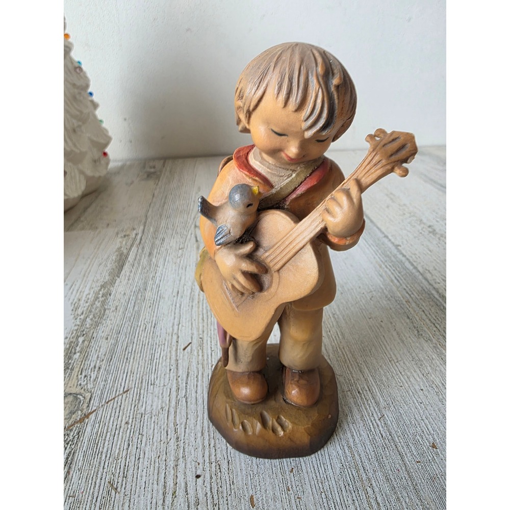 Vintage anri‎ boy guitar bird 1984 ferrandiz figurine